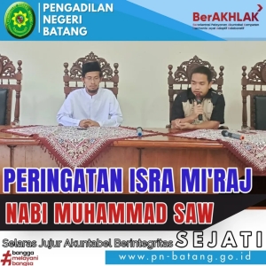 Peringaan Isro` Mi`roj Nabi Muhammad SAW